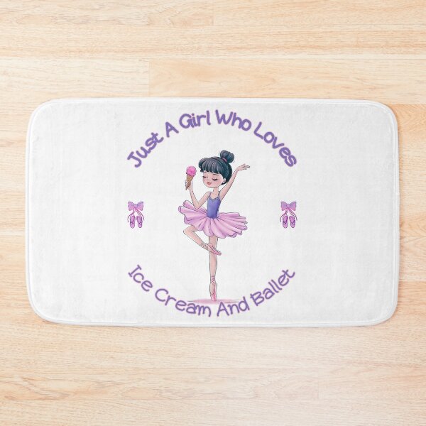 Item preview, Just A Girl Who Loves Ice Cream And Ballet: Cute Ballerina And Sweet Treats Design" designed and sold by elynne9.