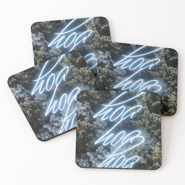 Item preview, Hoa Hoa Hoa - Twilight Neon Sign Illuminated in the Forest designed and sold by regnumsaturni.