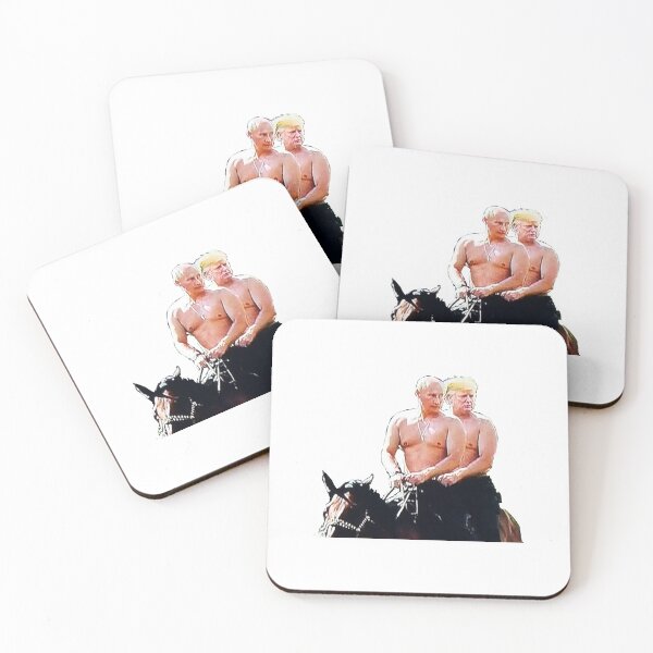 Item preview, trump and putin riding horse designed and sold by amal9107.