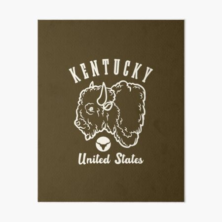 Item preview, Vintage-Style Kentucky United States Buffalo / Bison (Beige) designed and sold by WesternLocales.