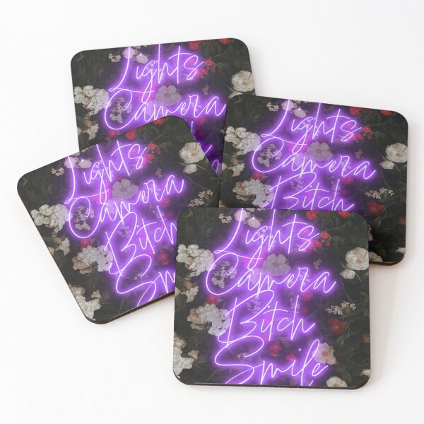 Item preview, Lights Camera Bitch Smile - Neon Sign of Taylor's I can do it with a broken heart designed and sold by regnumsaturni.