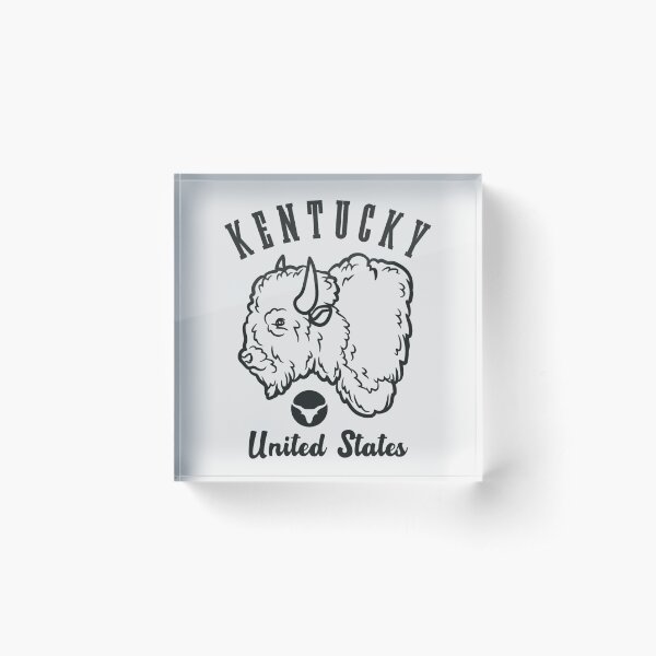 Item preview, Vintage-Style Kentucky United States Buffalo / Bison (Black) designed and sold by WesternLocales.