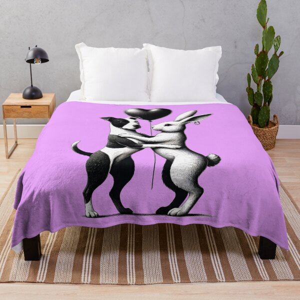 Item preview, Unlikely Love: Dog and Rabbit Valentine designed and sold by TSQ.