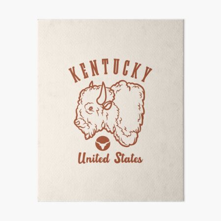 Item preview, Vintage-Style Kentucky United States Buffalo / Bison (Brown) designed and sold by WesternLocales.