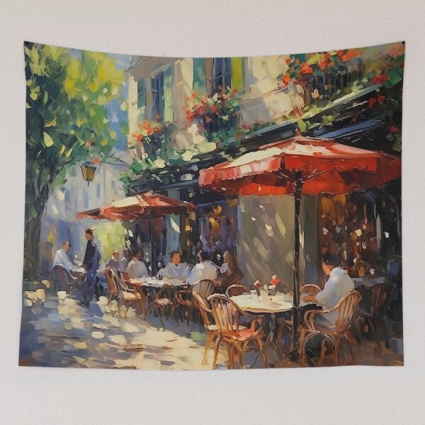 Artikelvorschau, Café Bar Paris Frankreich Impressionismus Ölgemälde entworfen und verkauft von Laulauy.