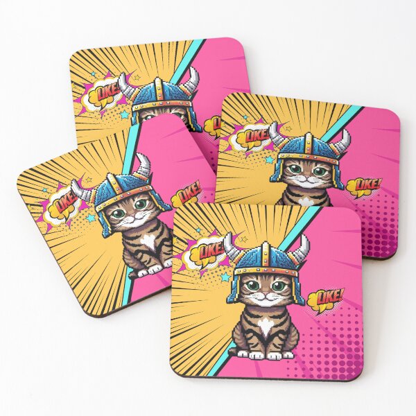 Item preview, Viking Cat: Pop Art Warrior designed and sold by Mosaic by M.