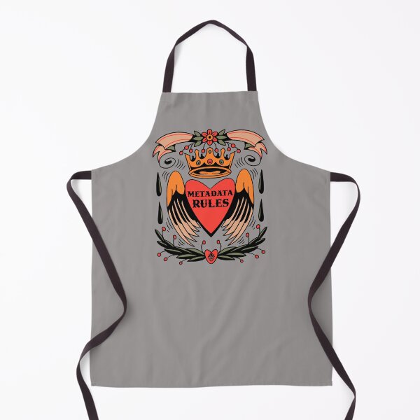 Item preview, Metadata Rules American Traditional Heart Tattoo Digital Asset Management Librarian designed and sold by darkskydelights.