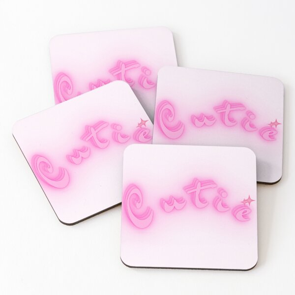 Item preview, Pink 'Cutie' sparkle writing designed and sold by DigitalDotrix.