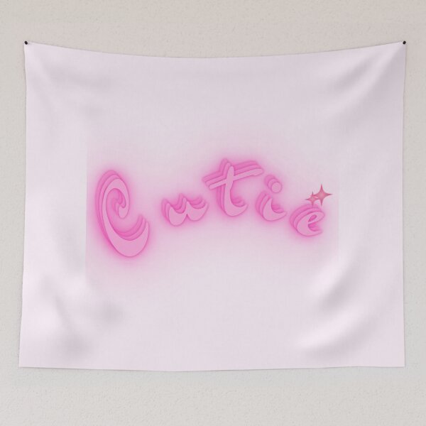Item preview, Pink 'Cutie' sparkle writing designed and sold by DigitalDotrix.