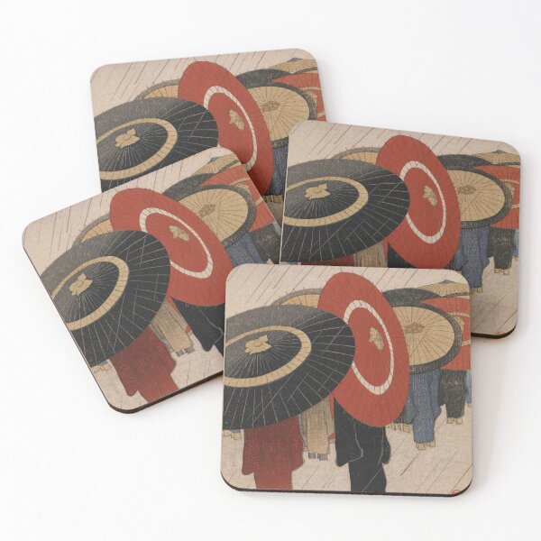 Item preview, Student Girls Going Home in the Rain  designed and sold by RickE.