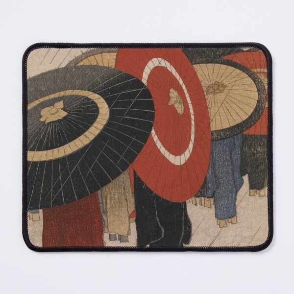 Item preview, Student Girls Going Home in the Rain  designed and sold by RickE.