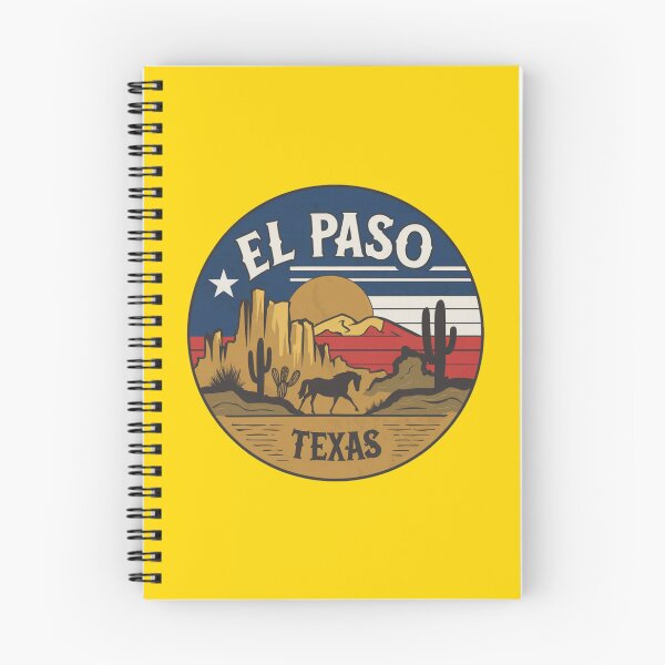 Item preview, El Paso, Texas | Desert Sunset: Iconic Cacti, Horse, and Texas Flag Colors designed and sold by CircinusStore.