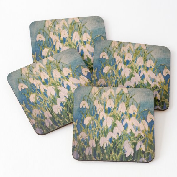 Item preview, Snowdrops in watercolour painting  designed and sold by esvb.