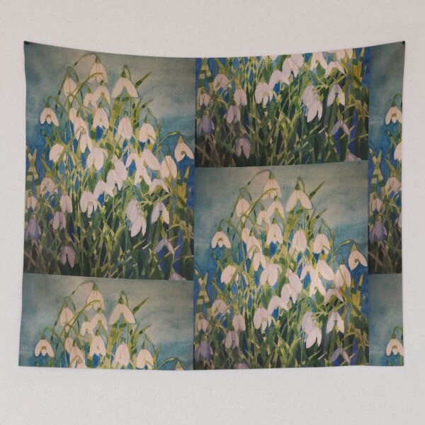 Item preview, Snowdrops in watercolour painting  designed and sold by esvb.