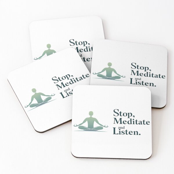 Item preview, Stop, Meditate and Listen designed and sold by Recalcitrare Art.
