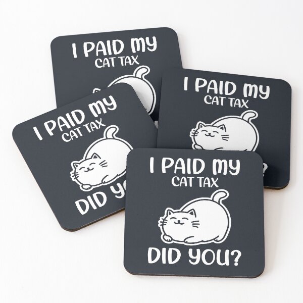 Item preview, Funny Cat Design - Tax Time Humor for Cat Lovers designed and sold by Serbin.