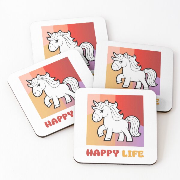 Item preview, Unicorn - Happy life  designed and sold by INVITOARTE.