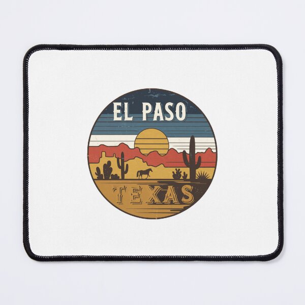 Item preview, El Paso, Texas | Rustic Sunset: Cacti and Horse Silhouette designed and sold by CircinusStore.