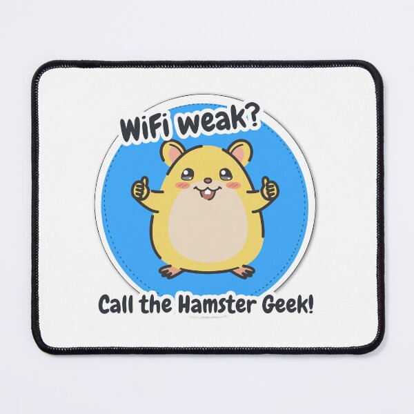Item preview, WiFi weak? Call the Hamster Geek! designed and sold by tshirtsthatwork.