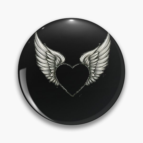 Item preview, Fragile Love: Glass Heart with Angel Wings designed and sold by hardingcarl2.