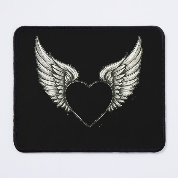 Item preview, Fragile Love: Glass Heart with Angel Wings designed and sold by hardingcarl2.
