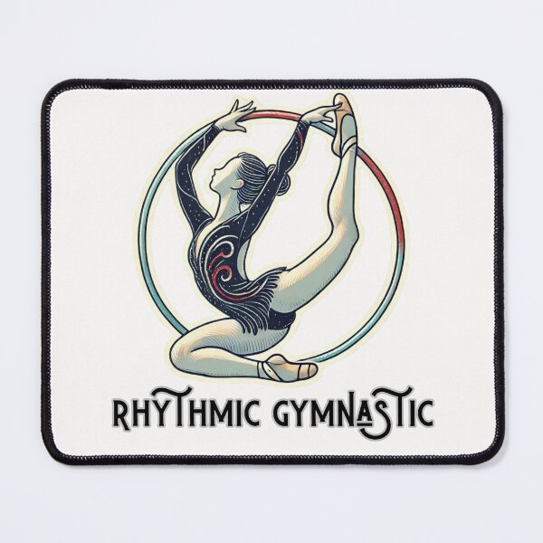 Item preview, Elegant Rhythmic Gymnastics Art Print - Perfect Gift for Gymnastics Lovers designed and sold by Psycho-Crazy.