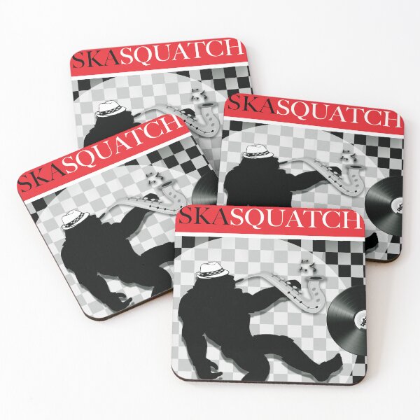 Item preview, SKA SQUATCH BLACK & WHITE designed and sold by MiANGELOFINEART.