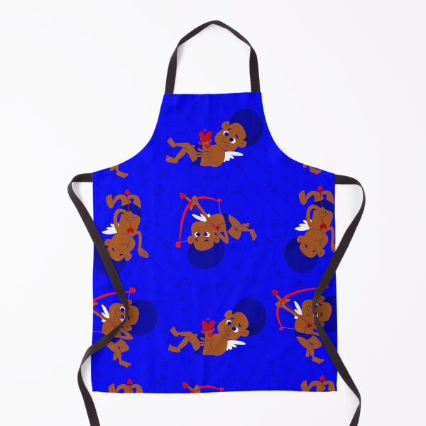 Item preview, afro angel black cupid african cherub blue valentines designed and sold by Gossip Rag.