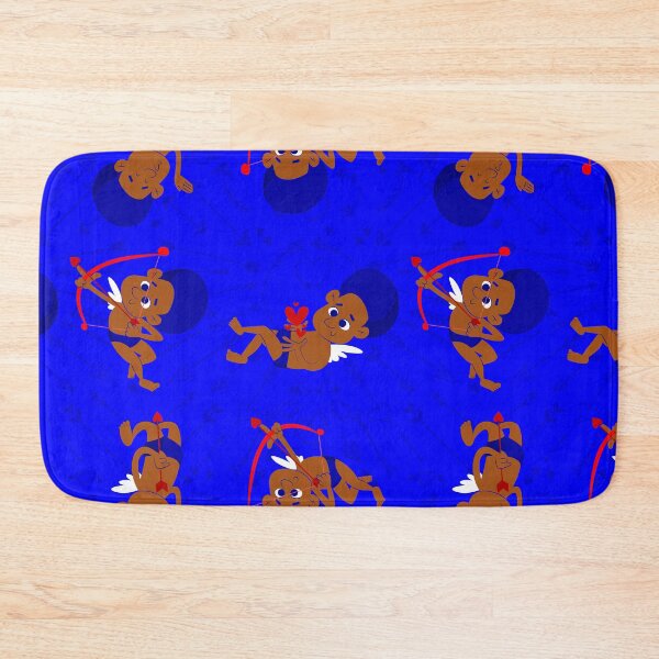 Item preview, afro angel black cupid african cherub blue valentines  designed and sold by Gossip Rag.