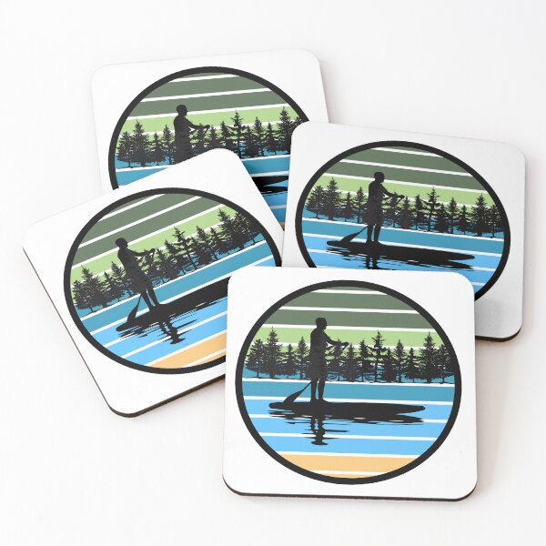 Item preview, Retro Paddle Boarder designed and sold by The Wandering Bookworm.