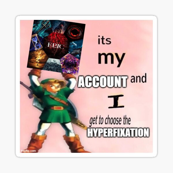 Item preview, Hyperfixation EPIC designed and sold by RadRoseRhapsody.