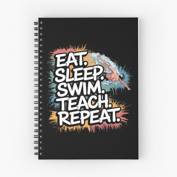 Item preview, Eat. Sleep. Swim. Teach. Repeat. designed and sold by MagicWander.