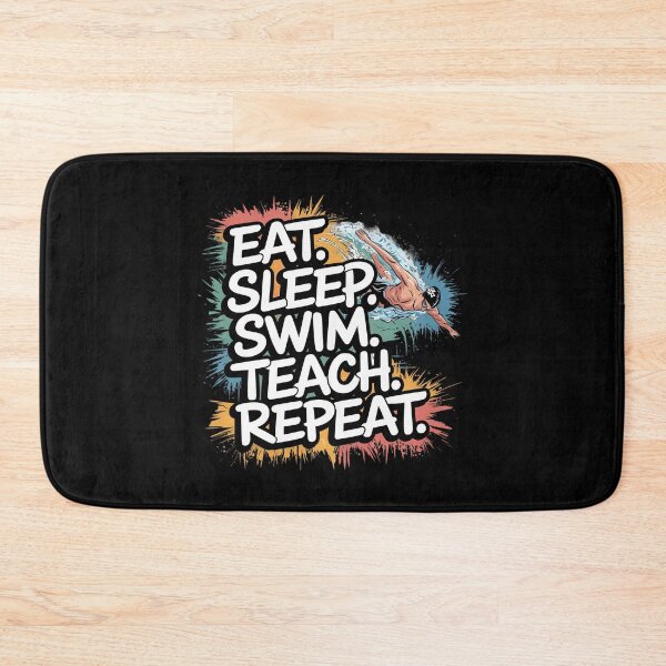 Item preview, Eat. Sleep. Swim. Teach. Repeat. designed and sold by MagicWander.