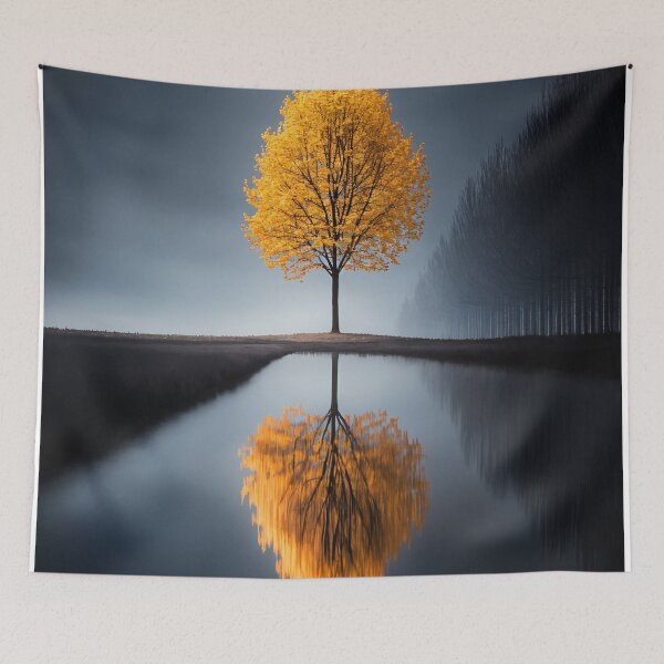 Item preview, Solitude in Golden Glow designed and sold by oanaunciuleanu.