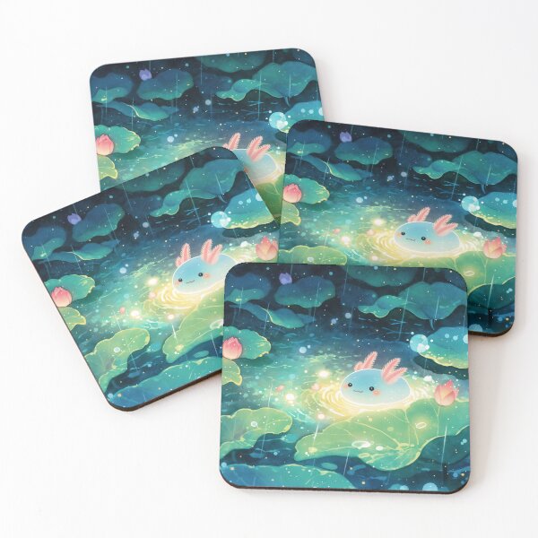 Item preview, Axolotl Among Rainy Lilies designed and sold by AshiraCreations.