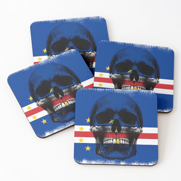 Item preview, CAPE VERDE SKULL FLAG NATION RAREART COUNTRY HALLOWEEN #ogirdor designed and sold by ogirdorgraphics.