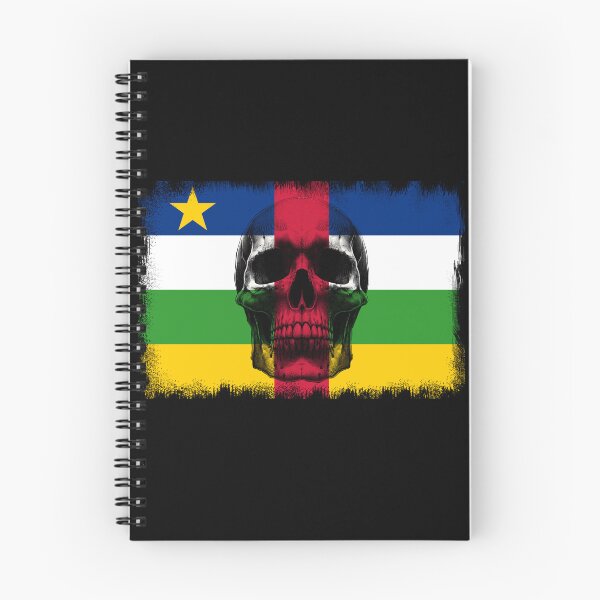 Item preview, CENTRAL AFRICAN REPUBLIC SKULL FLAG NATION RAREART COUNTRY HALLOWEEN #ogirdor designed and sold by ogirdorgraphics.