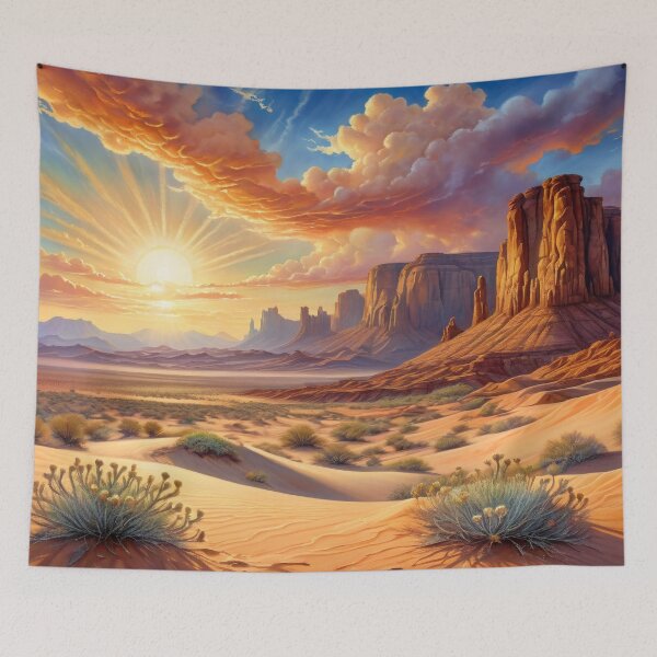 Item preview, Sunrise in the desert designed and sold by ArtStore-EC.