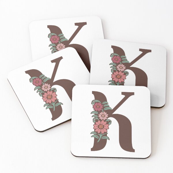 Item preview,  Floral K Monogram designed and sold by DonnaRaquel.