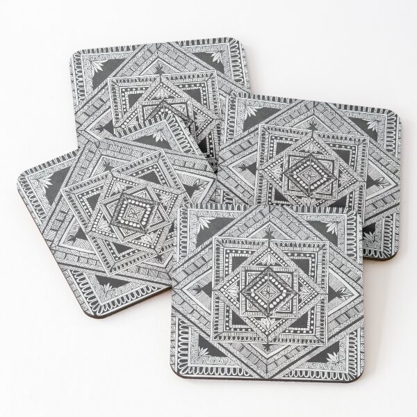Item preview, Black and white mandala designed and sold by drawingwithmi.