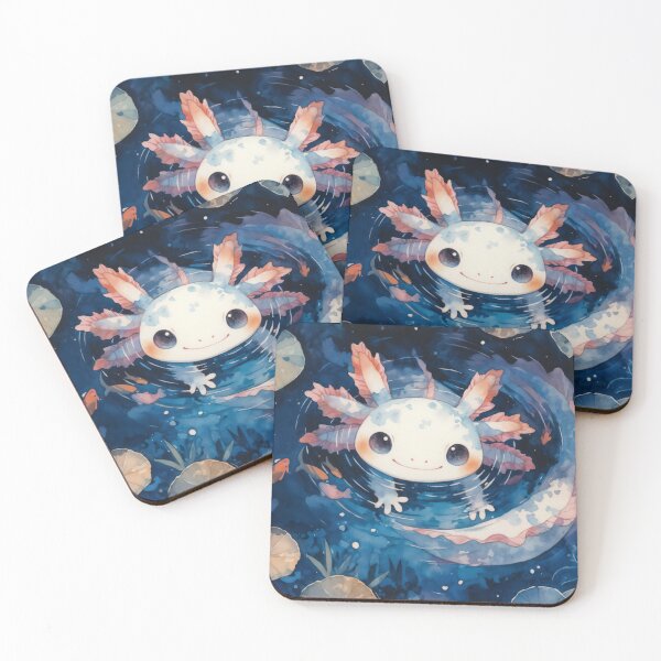 Item preview, Whimsical Axolotl in Moonlit Waters designed and sold by AshiraCreations.