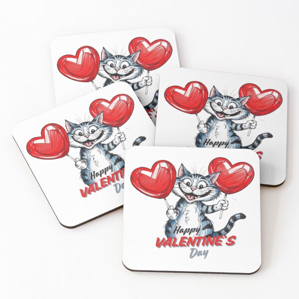 Item preview, Cat Lolly Lollypop Valentine Heart Valentine's Day Love Ginger  designed and sold by Design_Your_Day.