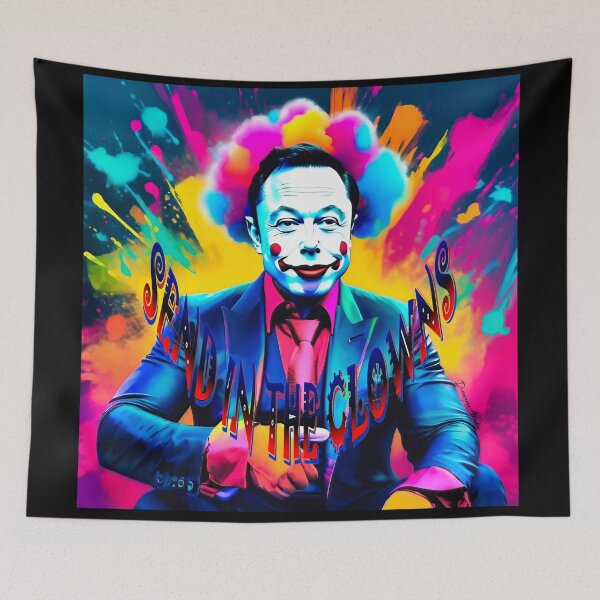Artikelvorschau, USA Polit Satire Elon Musk MAGA Zirkusclown entworfen und verkauft von Drone-tees.