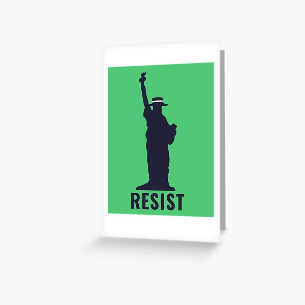 Item preview, Resist T-Shirt | Satirical Political Design | Statue of Liberty Parody | Protest Gift Idea | So designed and sold by Loffartdesign.