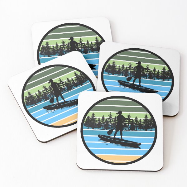 Item preview, Retro Paddle Boarder designed and sold by The Wandering Bookworm.