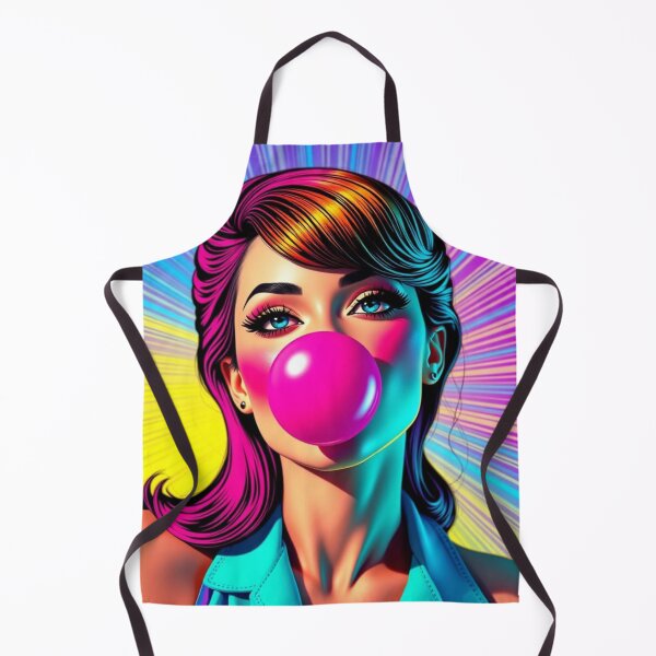 Item preview, Pop Art Bubble Gum Girl designed and sold by Ink And Inspire.