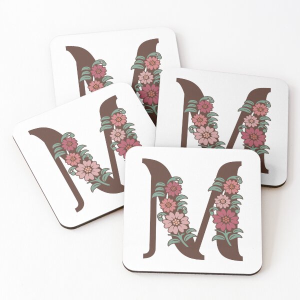 Item preview,  Floral M Monogram designed and sold by DonnaRaquel.