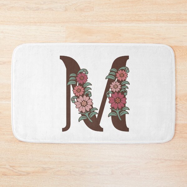 Item preview,  Floral M Monogram designed and sold by DonnaRaquel.