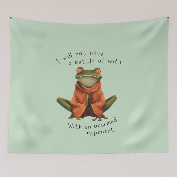 Item preview, I Will Remain Zen Frog designed and sold by UpsidedownFrog.