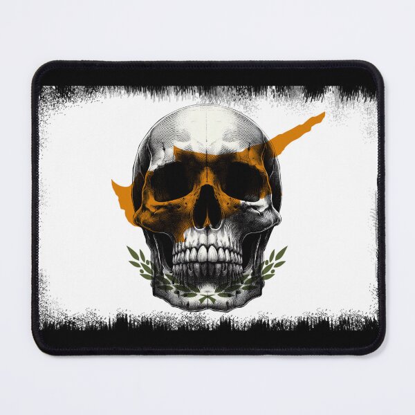 Item preview, CYPRUS SKULL FLAG NATION RAREART COUNTRY HALLOWEEN #ogirdor designed and sold by ogirdorgraphics.